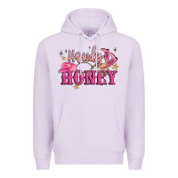 Lilac howdy honey Premium Hoodie - MaliasSmallBusiness
