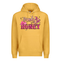 Mustard howdy honey Premium Hoodie - MaliasSmallBusiness