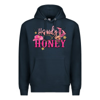 Navy howdy honey Premium Hoodie - MaliasSmallBusiness