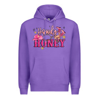 Purple howdy honey Premium Hoodie - MaliasSmallBusiness