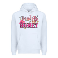 White howdy honey Premium Hoodie - MaliasSmallBusiness