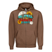 Chestnut volleyball is my favorite season Zipper Hoodie - HRA Design Shop