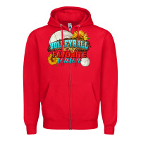 Red volleyball is my favorite season Zipper Hoodie - HRA Design Shop