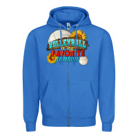 True Royal volleyball is my favorite season Zipper Hoodie - HRA Design Shop