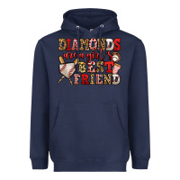 Navy diamonds are a girl's best friend baseball Heavyweight Hoodie - Jasminsmagicworld