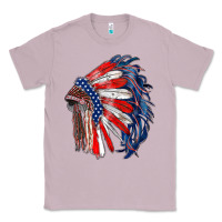 Lilac american flag indian headdress Classic Tee - RanaPortraitStore