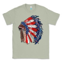 Matcha american flag indian headdress Classic Tee - RanaPortraitStore