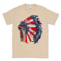 Mushroom american flag indian headdress Classic Tee - RanaPortraitStore