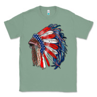 Sage american flag indian headdress Classic Tee - RanaPortraitStore