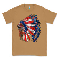 Toasted Coconut american flag indian headdress Classic Tee - RanaPortraitStore