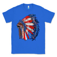 True Royal american flag indian headdress Classic Tee - RanaPortraitStore