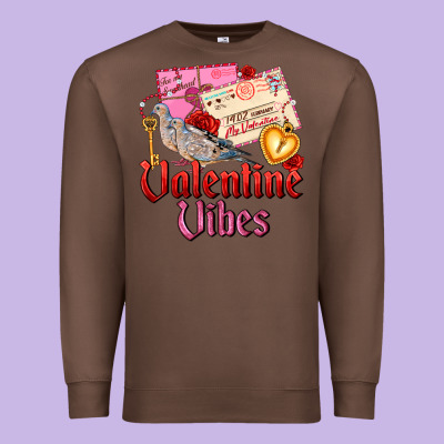 Valentine Vibes Premium Sweatshirt Designed By Adodesignshop