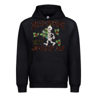 Black dead inside but jolly af Urban Hoodie - MaliasSmallBusiness