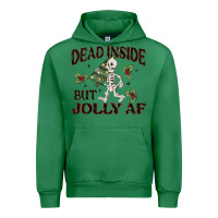 Emerald dead inside but jolly af Urban Hoodie - MaliasSmallBusiness