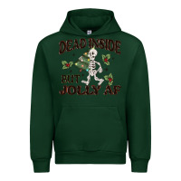 Forest Green dead inside but jolly af Urban Hoodie - MaliasSmallBusiness