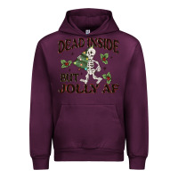 Mauve Wine dead inside but jolly af Urban Hoodie - MaliasSmallBusiness