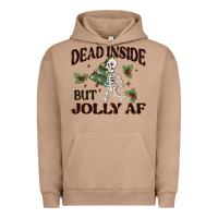 Pigment Burro dead inside but jolly af Urban Hoodie - MaliasSmallBusiness