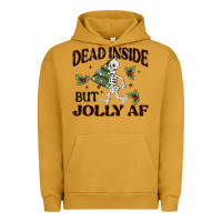 Pigment Peanut Butter dead inside but jolly af Urban Hoodie - MaliasSmallBusiness
