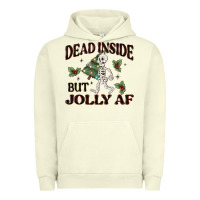 Pigment Pistachio dead inside but jolly af Urban Hoodie - MaliasSmallBusiness