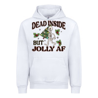 White dead inside but jolly af Urban Hoodie - MaliasSmallBusiness