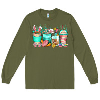 Army Green easter nurse coffee cups Long Sleeve Tee - Zillion Design Studio