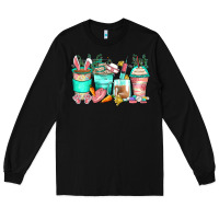 Black easter nurse coffee cups Long Sleeve Tee - Zillion Design Studio