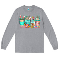 Heather Grey easter nurse coffee cups Long Sleeve Tee - Zillion Design Studio