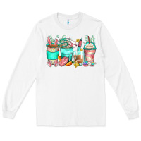 White easter nurse coffee cups Long Sleeve Tee - Zillion Design Studio