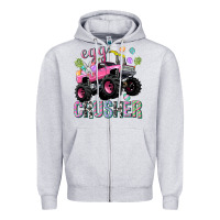 Heather Grey easter egg crusher neo Zipper Hoodie - Neo Western