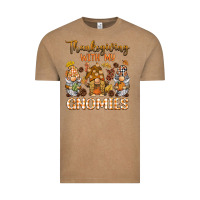 Vintage Coffee thanksgiving with my  gnomies Vintage Tee - BarkalooDesign