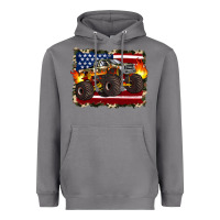 Storm american flag monster truck Heavyweight Hoodie - Artiststas