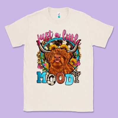 Just A Little Moody Classic Tee Designed By Zillion Design Studio