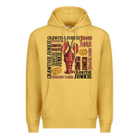 Antique Gold crawfish junkie Premium Hoodie - MaliasSmallBusiness