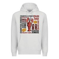 Dove Grey crawfish junkie Premium Hoodie - MaliasSmallBusiness