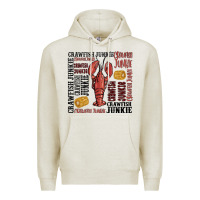 Oatmeal Heather crawfish junkie Premium Hoodie - MaliasSmallBusiness