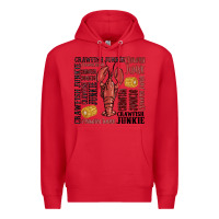 Red crawfish junkie Premium Hoodie - MaliasSmallBusiness