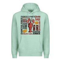 Seafoam crawfish junkie Premium Hoodie - MaliasSmallBusiness
