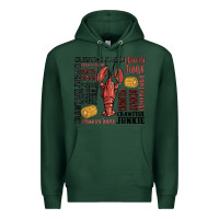 Sports Green crawfish junkie Premium Hoodie - MaliasSmallBusiness