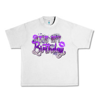 Lunar Rock purple its my birthday Urban Heavy Tee - Zillion Design Studio