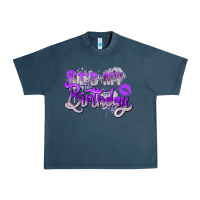 Midnight Navy purple its my birthday Urban Heavy Tee - Zillion Design Studio