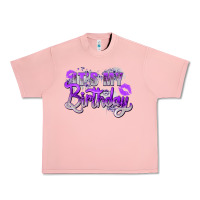Salmon purple its my birthday Urban Heavy Tee - Zillion Design Studio