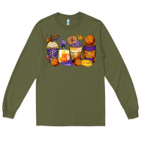 Army Green basketball coffee cups Long Sleeve Tee - Zillion Design Studio