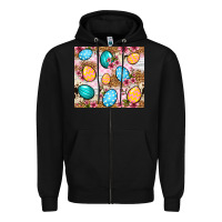 Black Easter eggs cowhide leopard tumbler Easter Day Zipper Hoodie - Neo Western