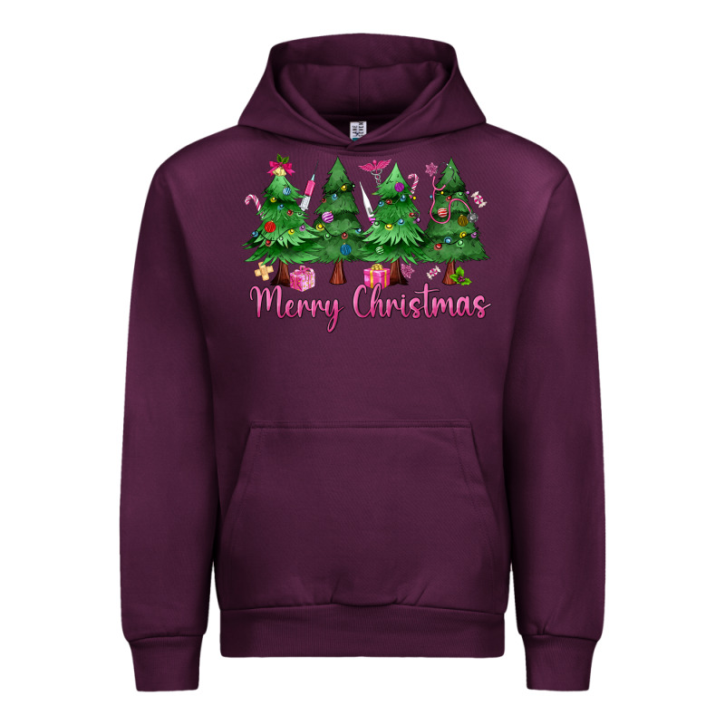Merry Christmas Nurse Trees Urban Hoodie by MaliasSmallBusiness | Teevron