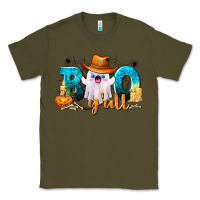 Army Green Boo Y'all Classic Tee - texasbilliewilder