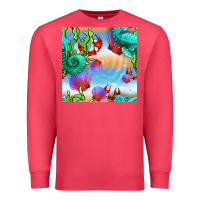 Cardinal seahorse and beach Premium Sweatshirt - BundleAndBundleShop