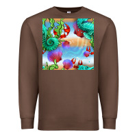 Chestnut seahorse and beach Premium Sweatshirt - BundleAndBundleShop