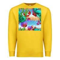Lemon seahorse and beach Premium Sweatshirt - BundleAndBundleShop
