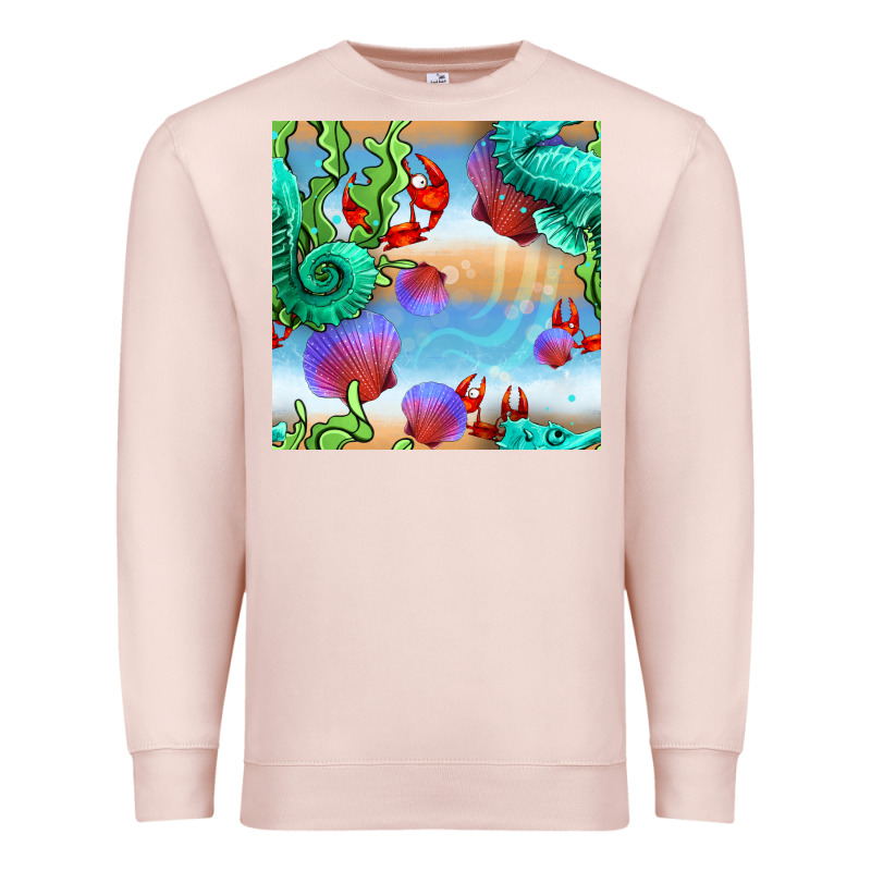 Seahorse And Beach Premium Sweatshirt by BundleAndBundleShop | Teevron