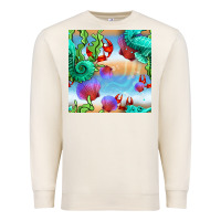Sandshell seahorse and beach Premium Sweatshirt - BundleAndBundleShop